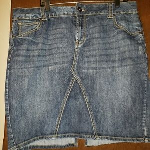 Lane Bryant Blue Jean Skirt